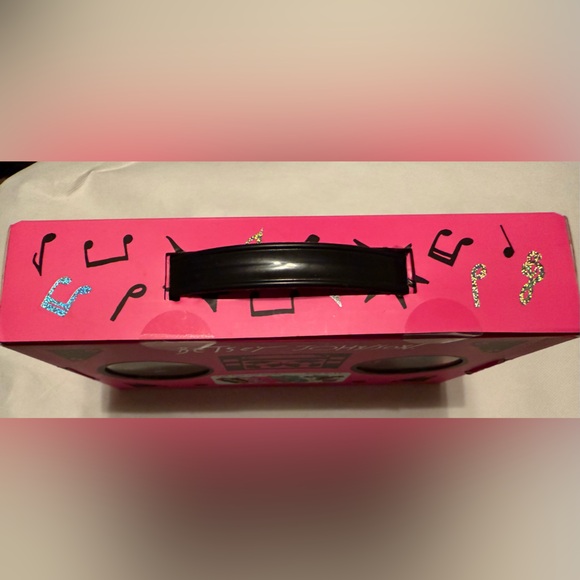 Betsey Johnson Woman’s 7pk Low Cut Socks Pink Boom Box Gift Cassette Tape NWT - Picture 4 of 5